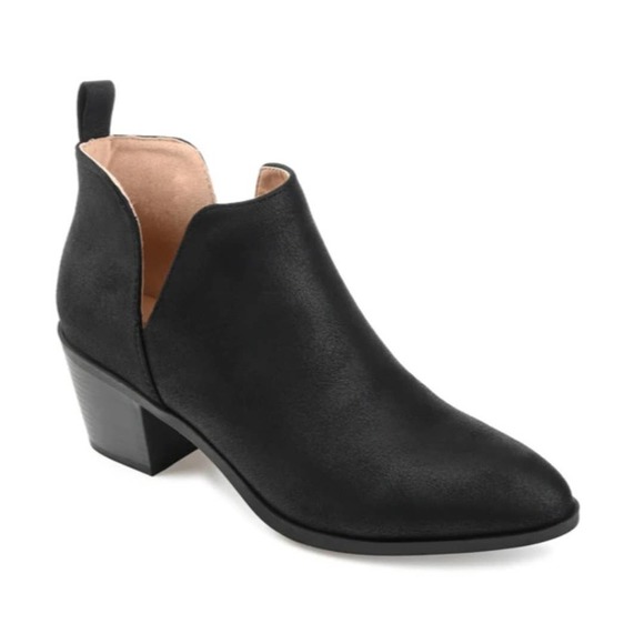 Journee Collection Shoes - JOURNEE Collection Sanzi Comfort Insole Inside Zip Block Heel Booties Size 7.5